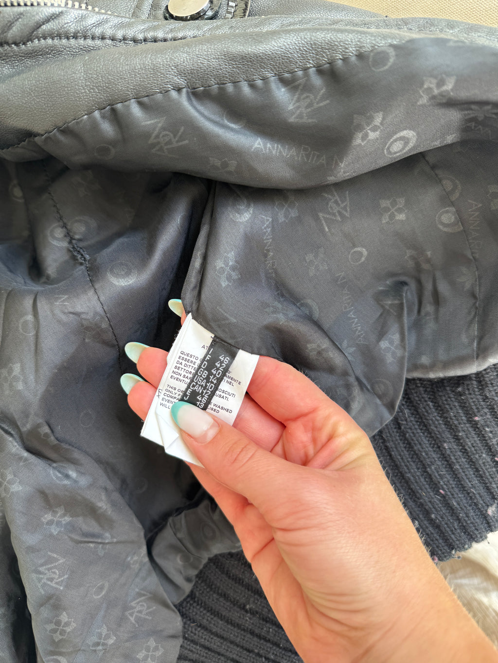 Cropped Black Leather Jacket