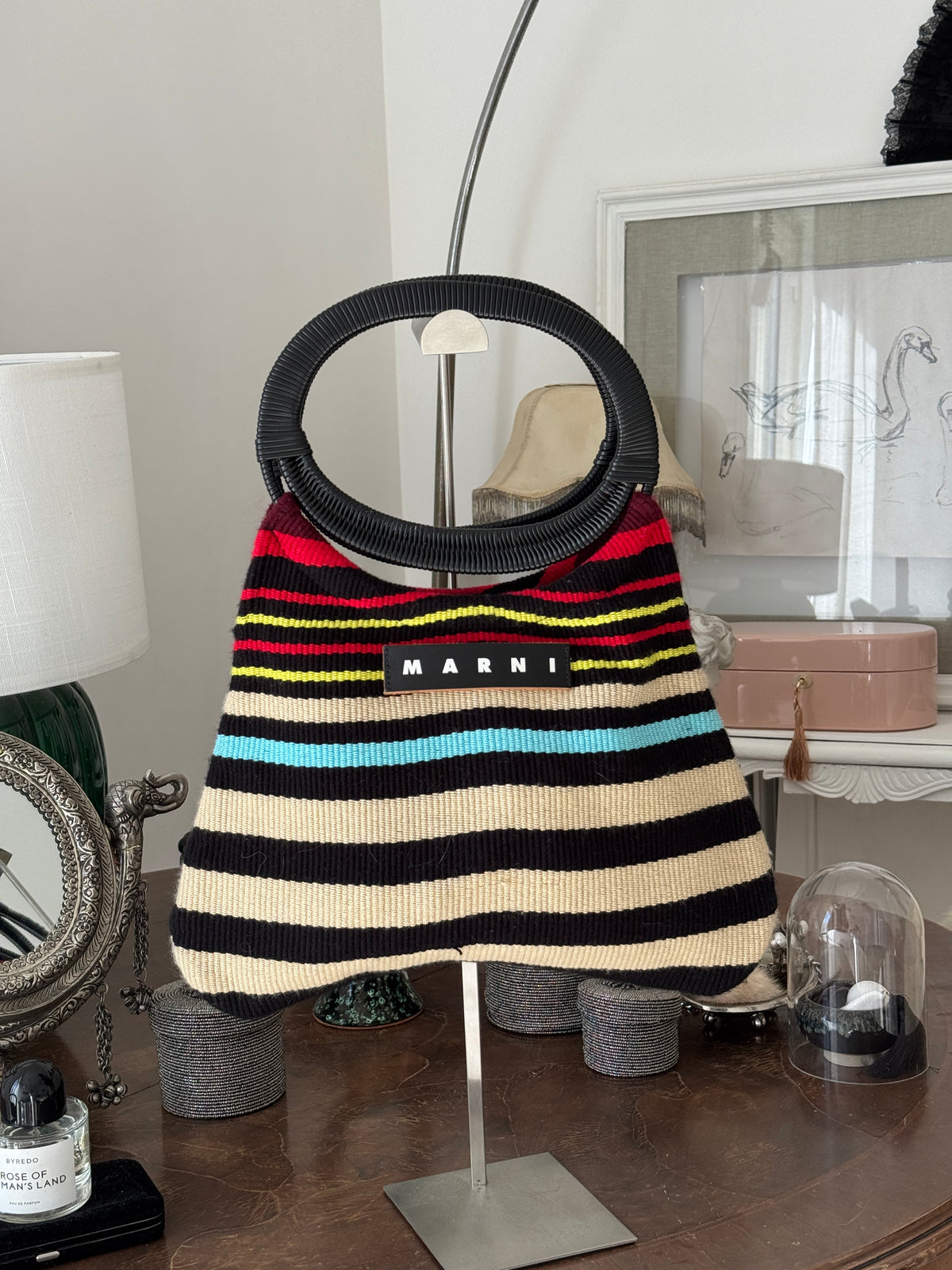 Colorful Striped Marni Shoulder Bag