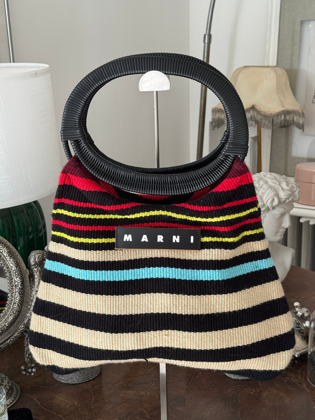 Colorful Striped Marni Shoulder Bag