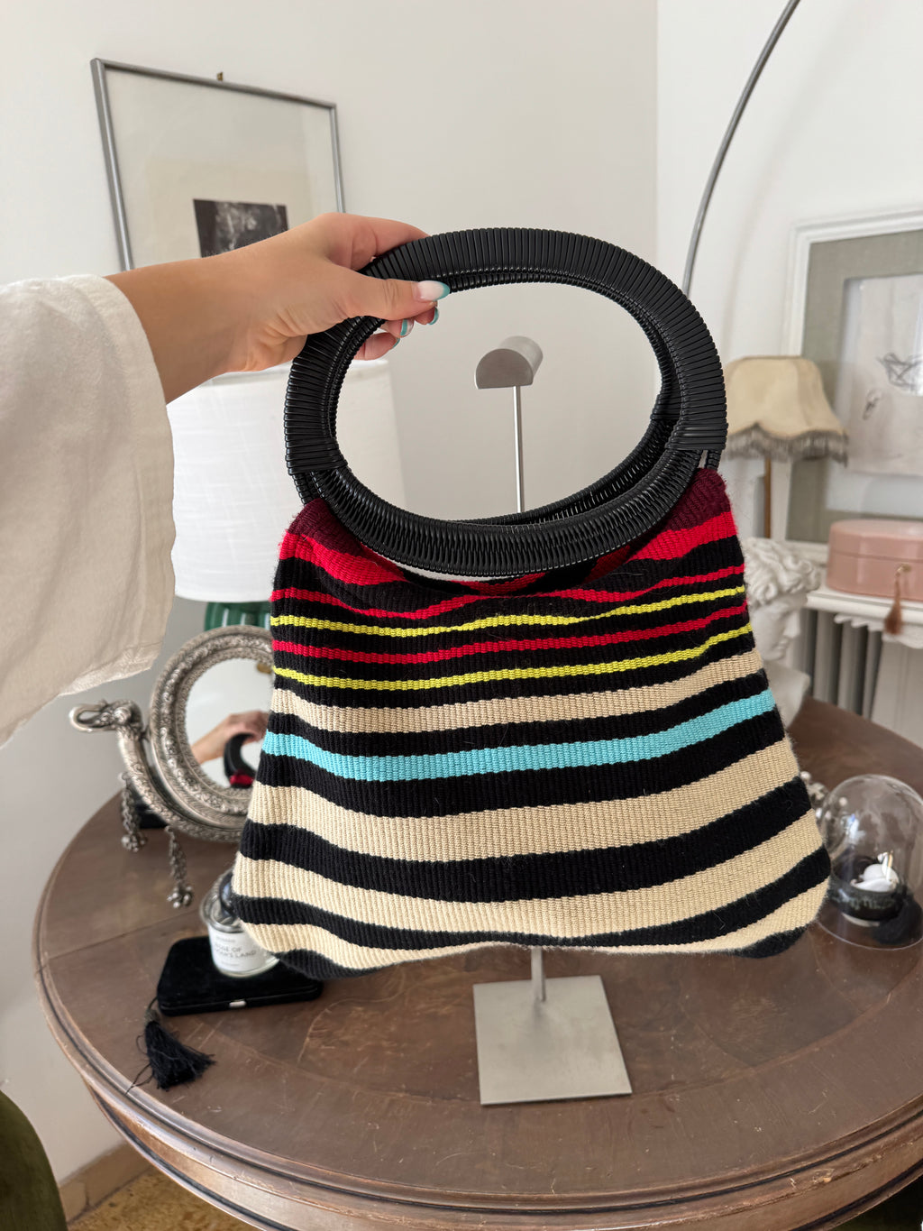 Colorful Striped Marni Shoulder Bag
