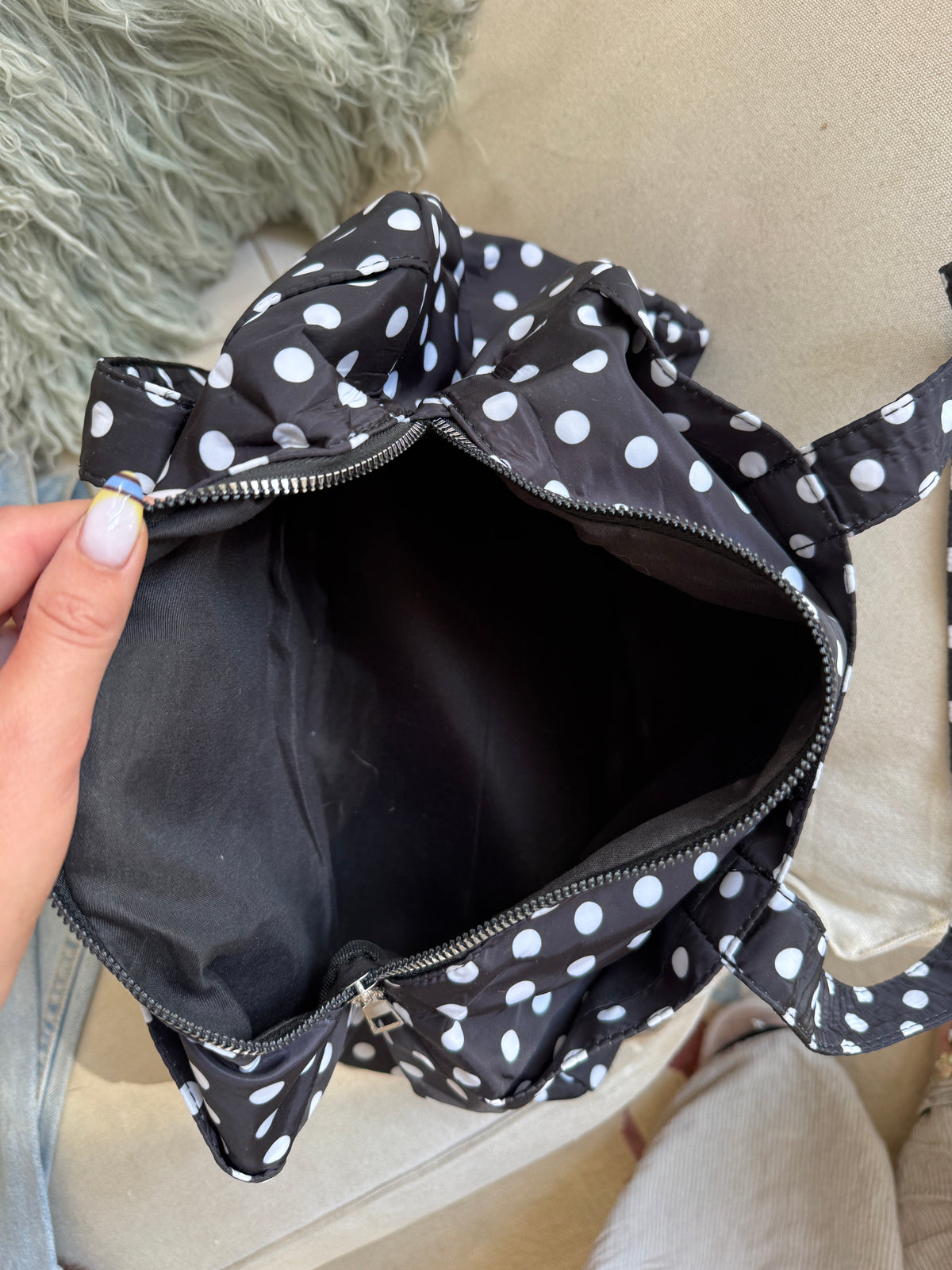 Polka Dot Bowling Bag