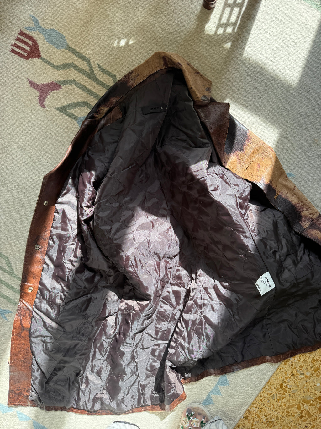 Brown Cow Hide Coat