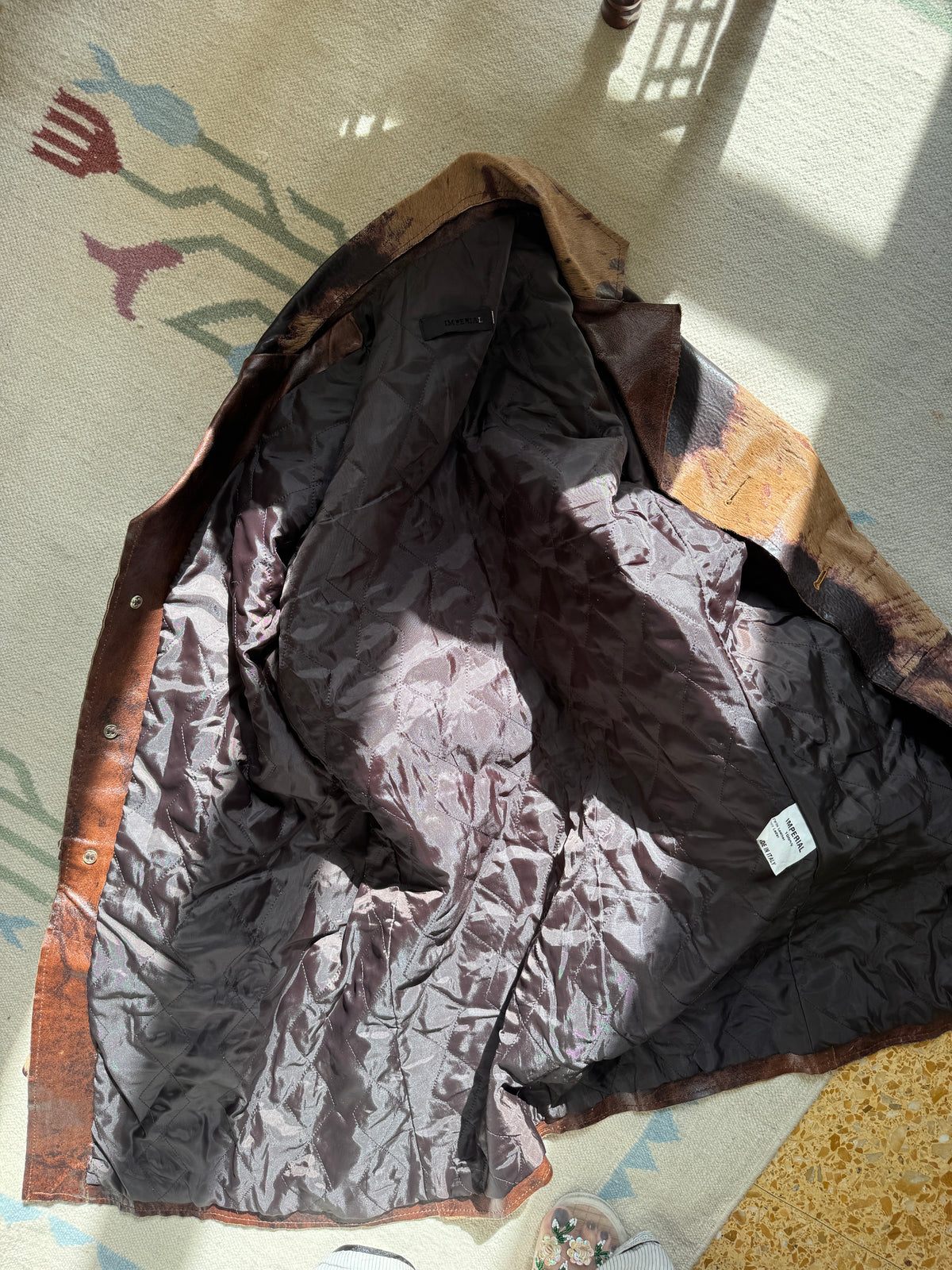 Brown Cow Hide Coat