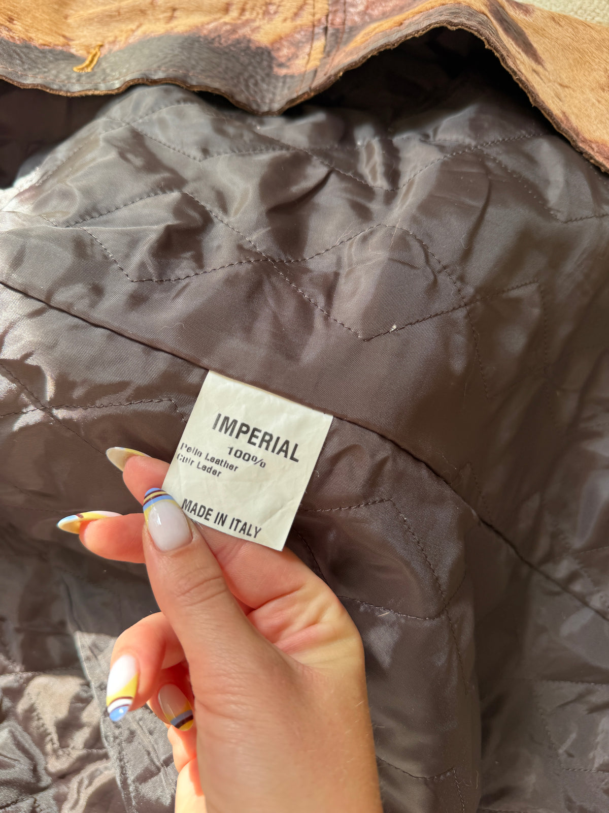 Brown Cow Hide Coat