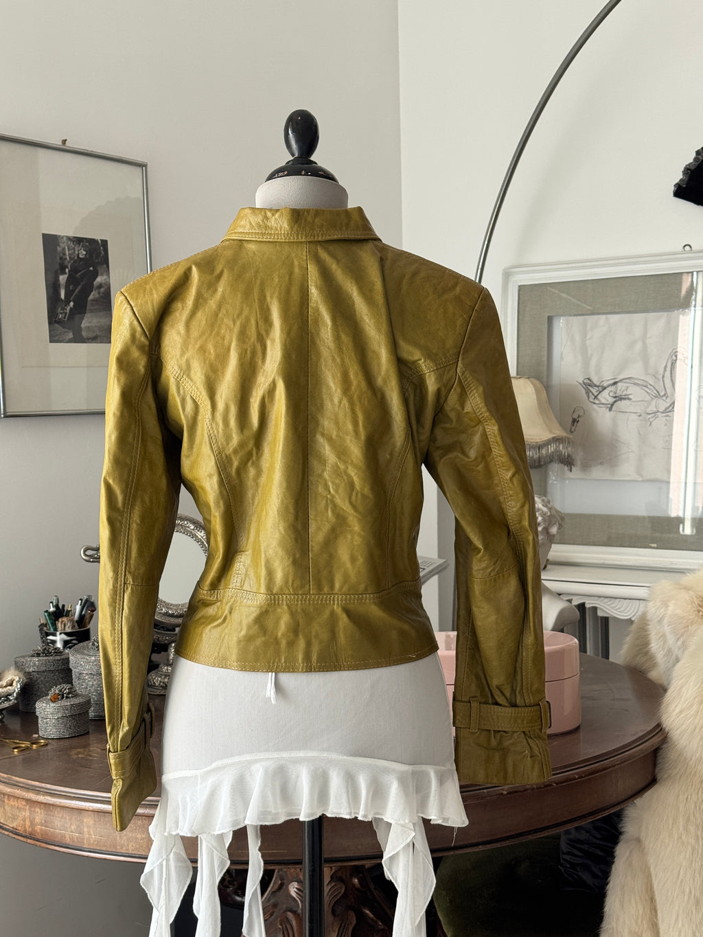Olive Green Leather Jacket