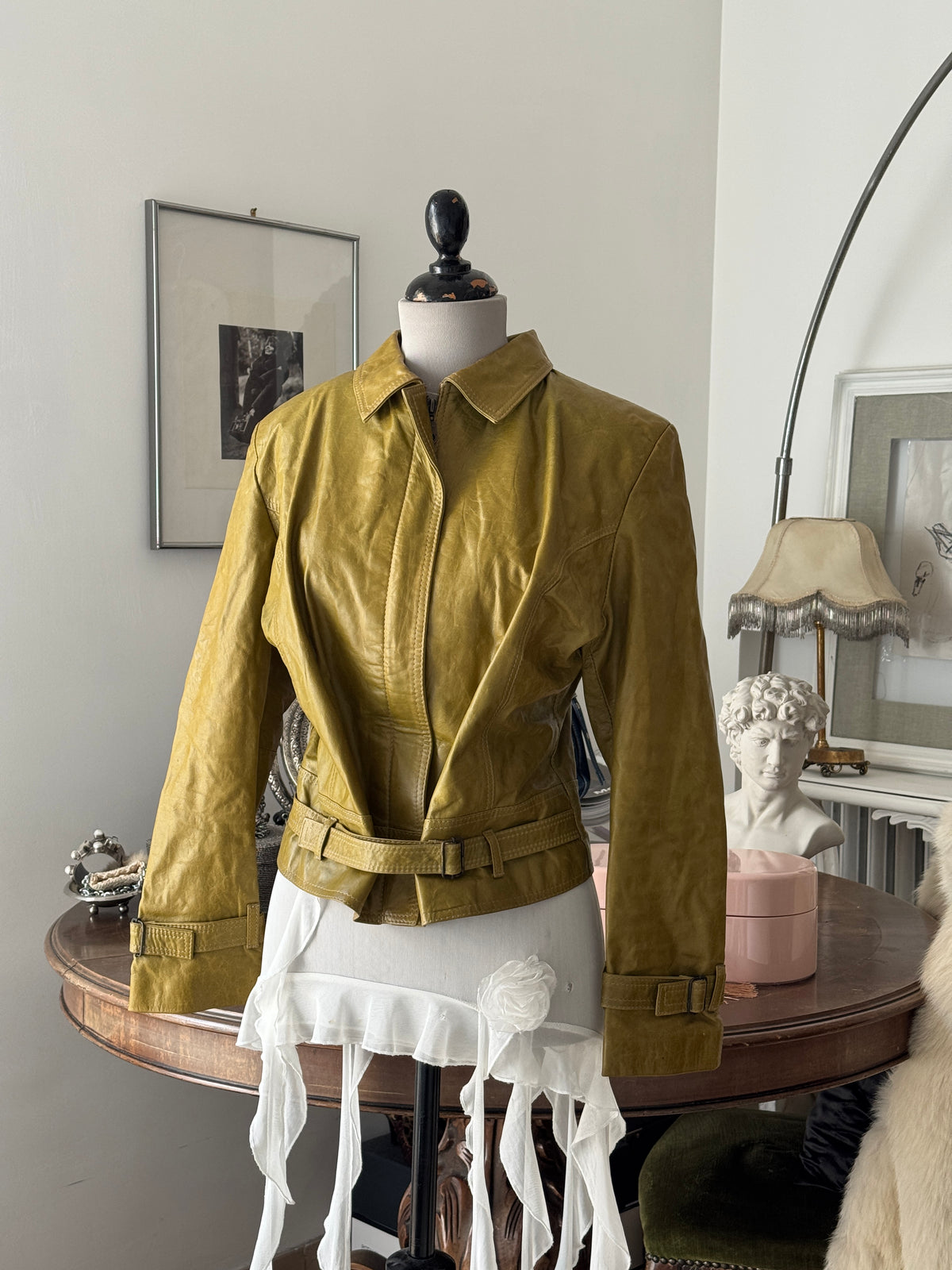 Olive Green Leather Jacket