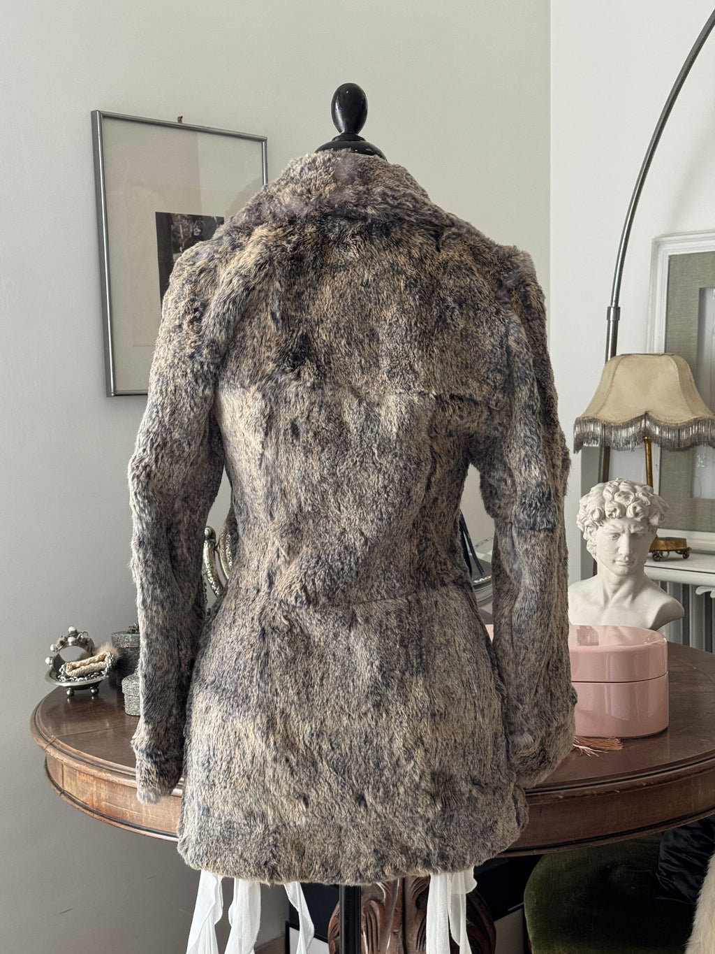 Grey-Blue Fur Coat