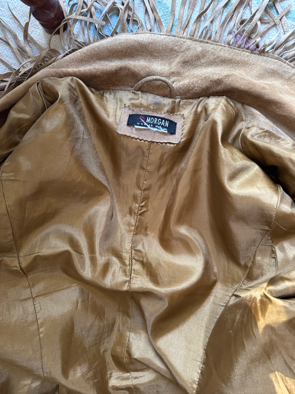 Morgan Suede Coat with Fringes