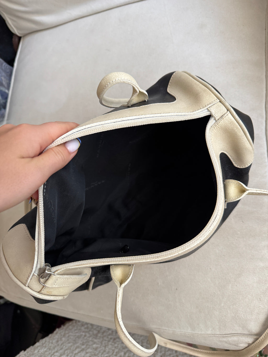 Black and White Bowling Bag