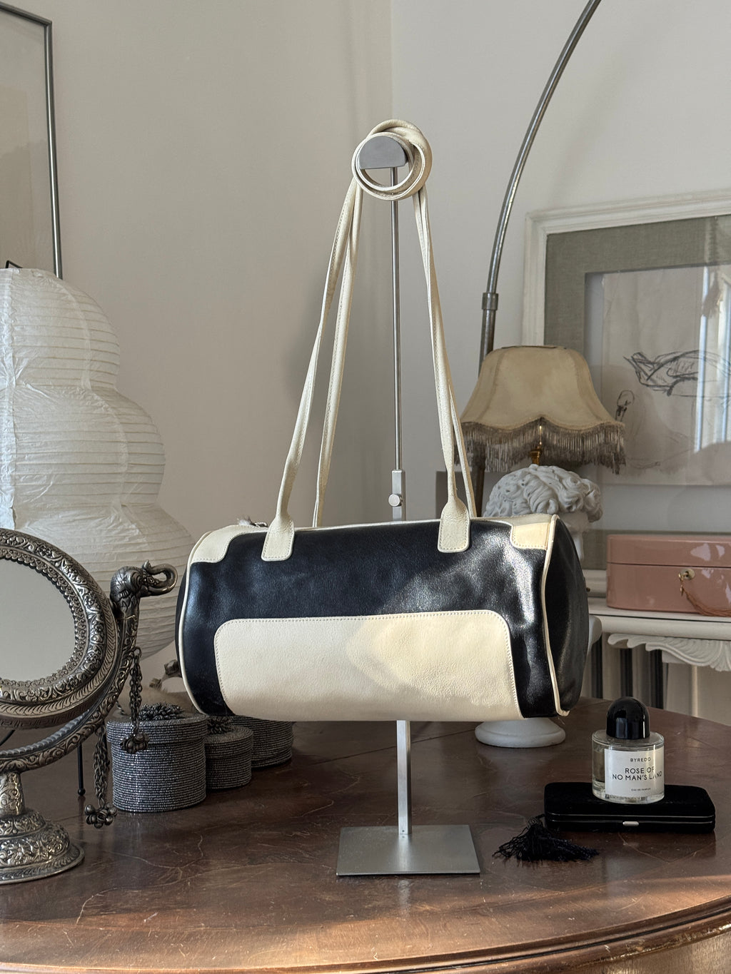 Black and White Bowling Bag