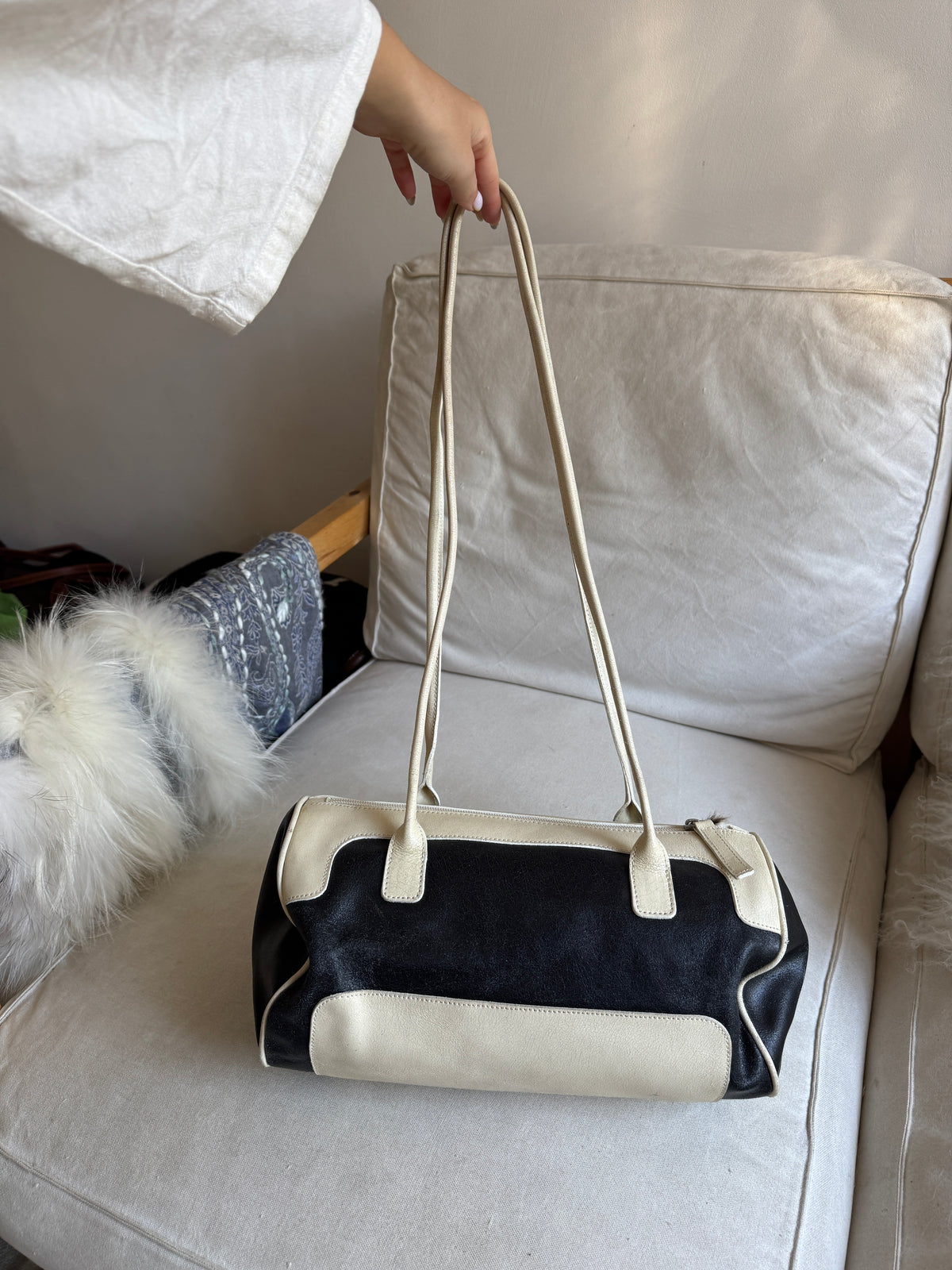 Black and White Bowling Bag