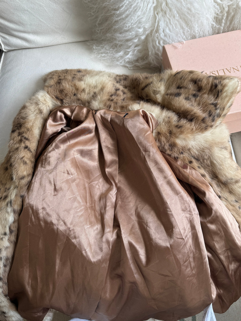 Leo Real Fur Jacket with Belt