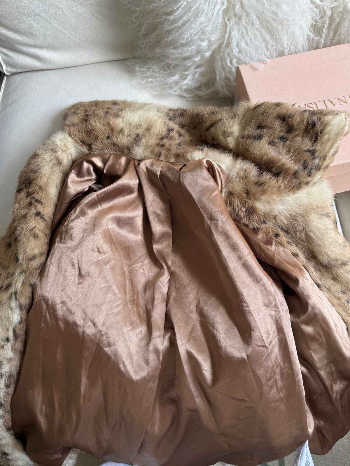 Leo Real Fur Jacket with Belt