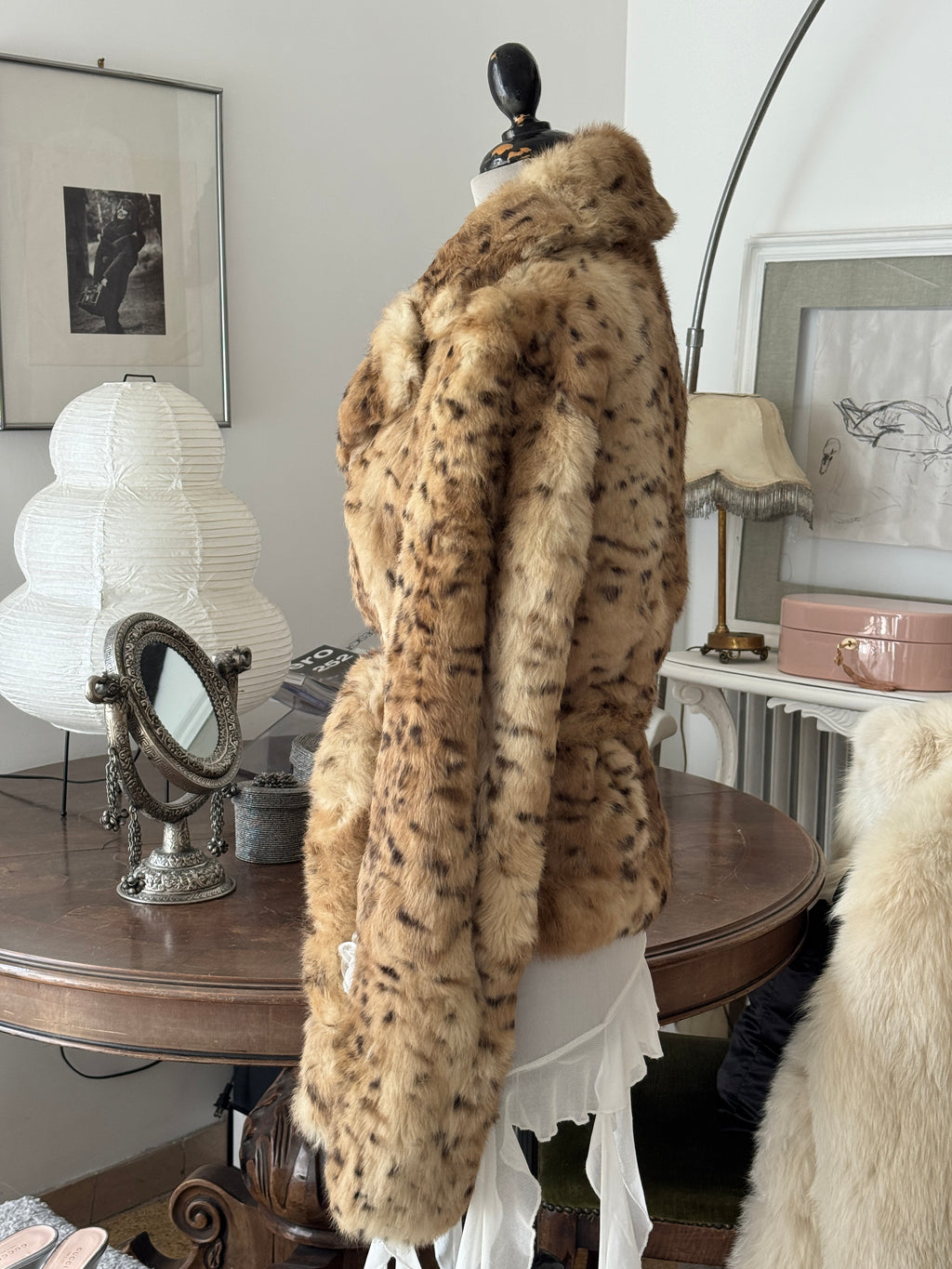 Leo Real Fur Jacket with Belt