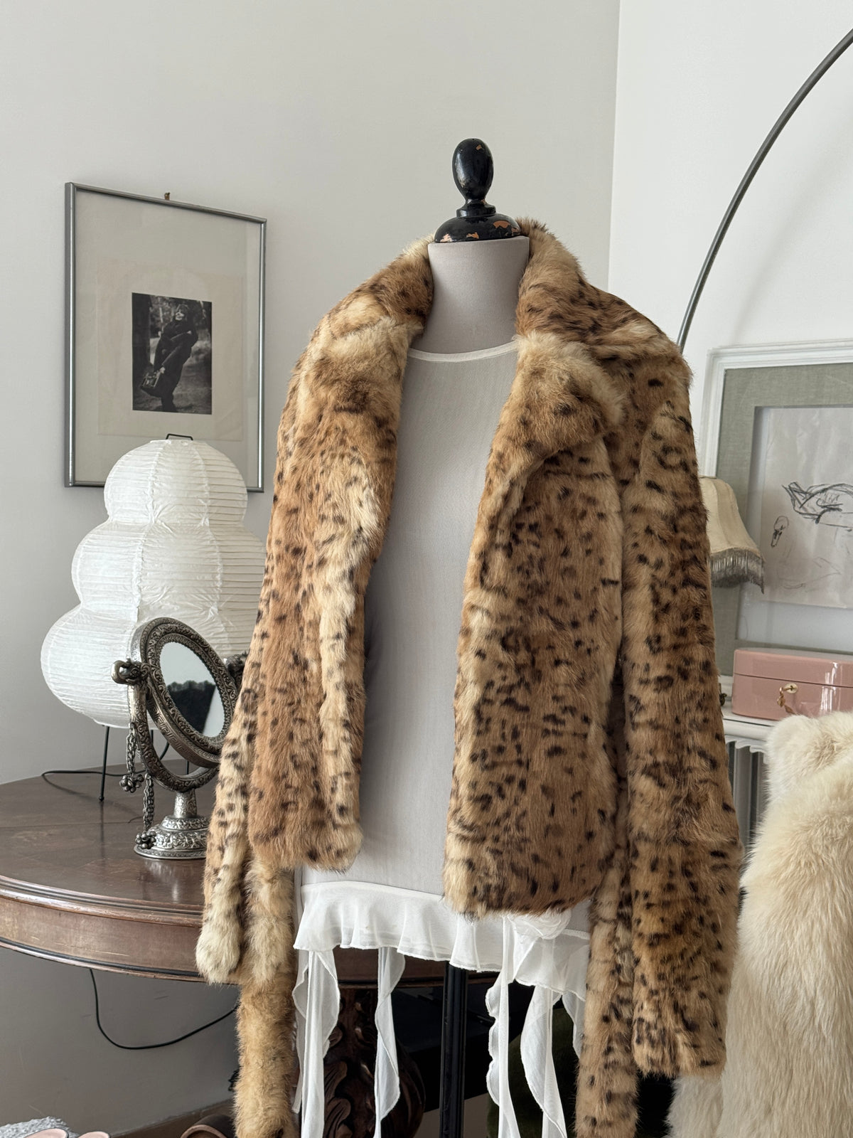 Leo Real Fur Jacket with Belt