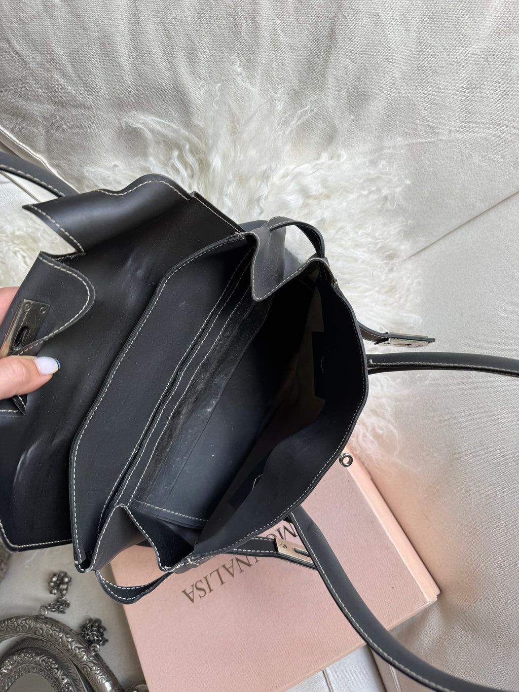 Grey Mini Firkin Bag