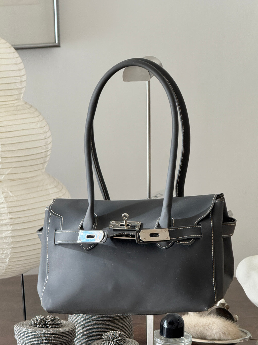 Grey Mini Firkin Bag