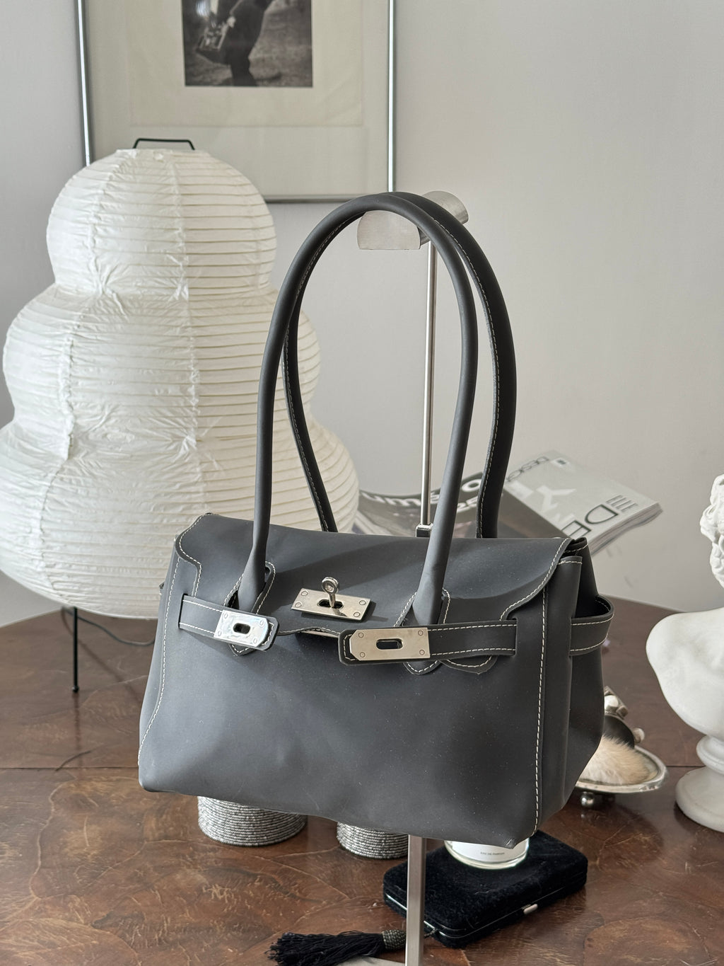 Grey Mini Firkin Bag